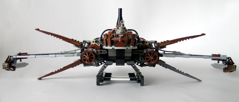 Illustration for article titled Steampunk LEGO Jabba Barge, Slave I and Other Amazing Steam Wars Models